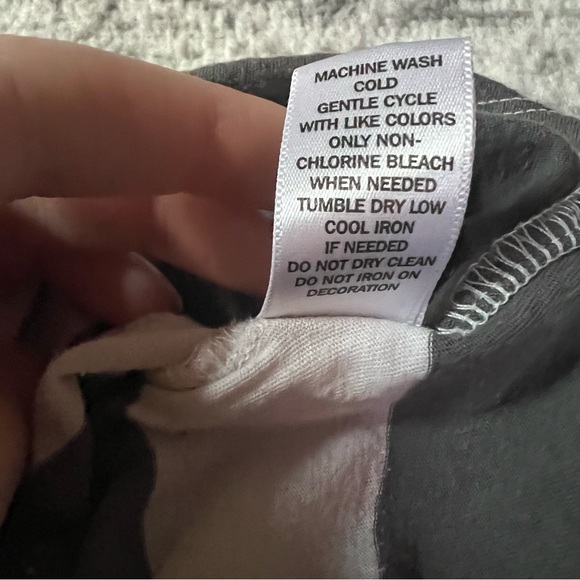 Grey & White Striped Boxy Tee - Picture 4 of 6